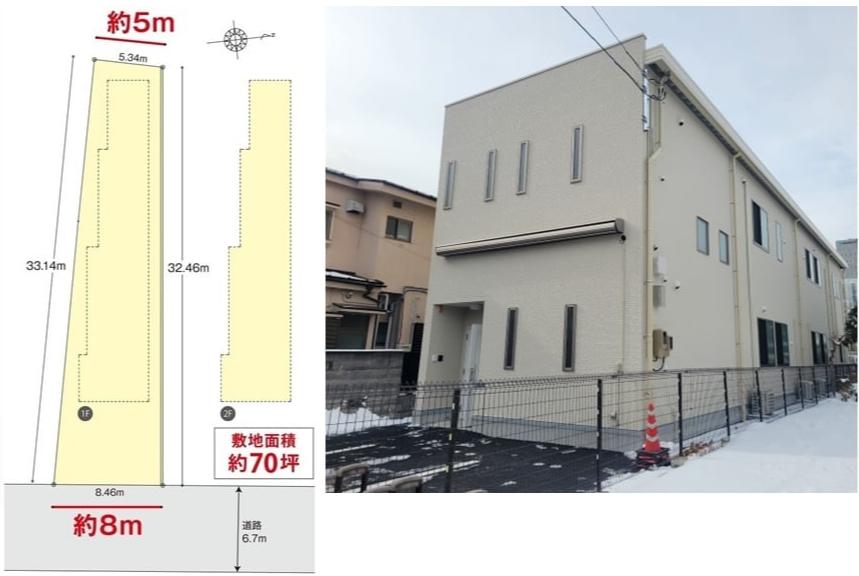 テナント面積約70坪の貸事務所